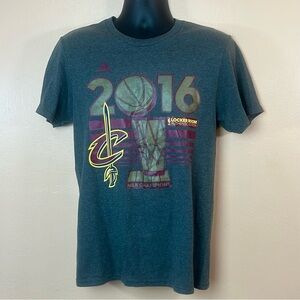 Cleveland Cavs Gray Adidas 2016 NBA Champions T-Shirt M